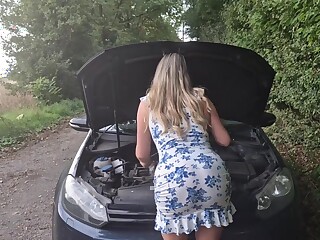 Curvy Blonde Pawg Fucked Hard In Public Car